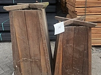 2x hardhouten bloembakken - afbeelding 1 van  2