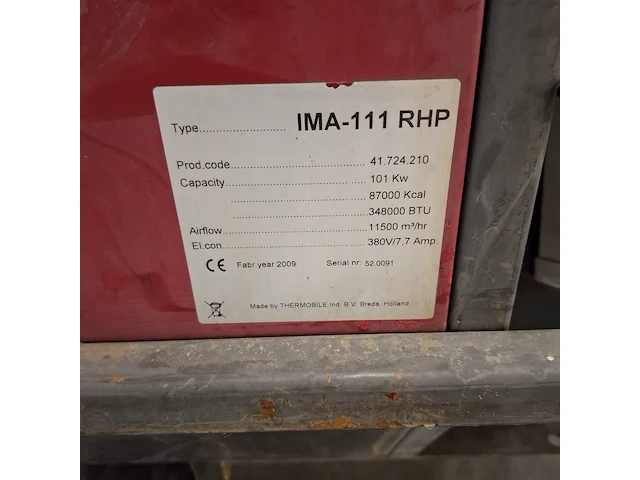 2x heteluchtkanon, thermobile, o.a ima-111-rhp, ima-111-r - afbeelding 15 van  27