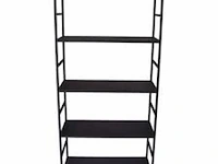 2x hoge stalen kast, haans lifestyle, cabinet 5 skyscraper, raw iron black - afbeelding 1 van  7