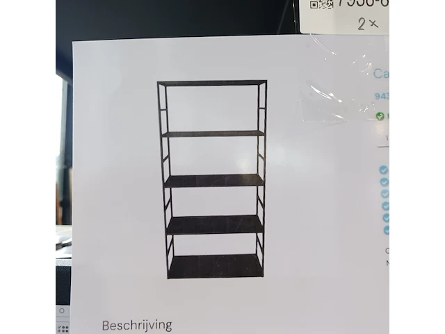 2x hoge stalen kast, haans lifestyle, cabinet 5 skyscraper, raw iron black - afbeelding 7 van  7