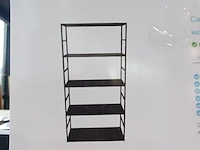 2x hoge stalen kast, haans lifestyle, cabinet 5 skyscraper, raw iron black - afbeelding 7 van  7
