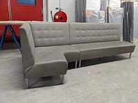 2x horeca hoekbank met salontafel van militaire kist, mirella - afbeelding 5 van  20