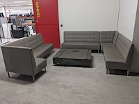 2x horeca hoekbank met salontafel van militaire kist, mirella - afbeelding 12 van  20