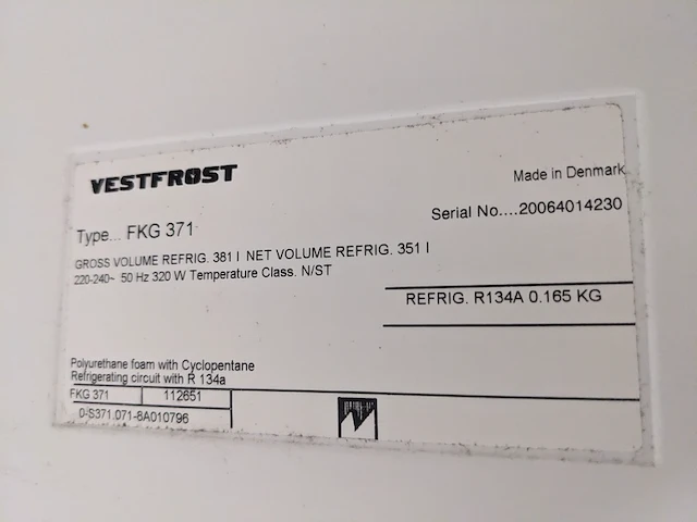 2x horeca koeling en vrieskist, zanussi, greenland en vestfrost - afbeelding 11 van  15