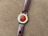 2x horloge, st dupont, chinese lacquer, staal/goud - afbeelding 6 van  9