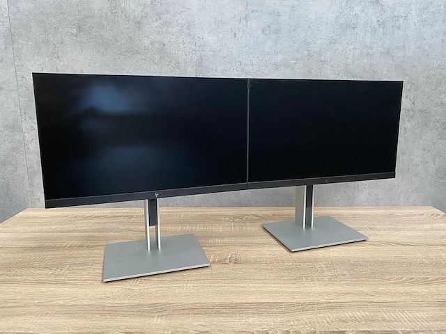 2x hp e22 g4 - 22'' monitor op verstelbare voet - hdmi, dp, vga - afbeelding 3 van  22