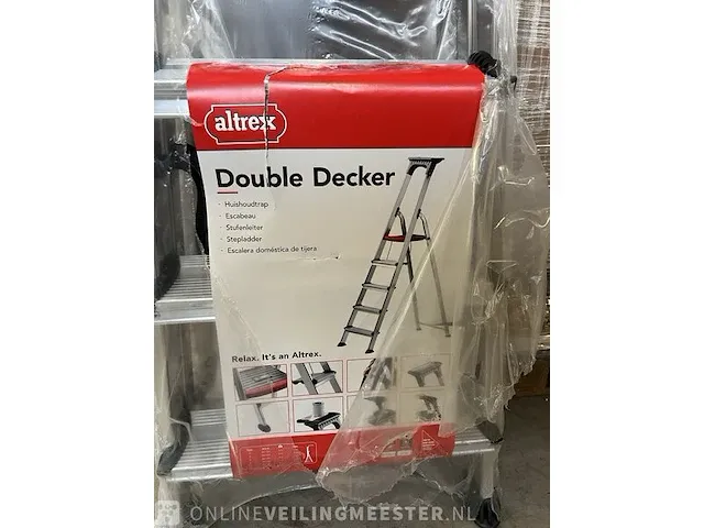 2x huishoudtrap 5-treeds altrex, double decker - afbeelding 3 van  7