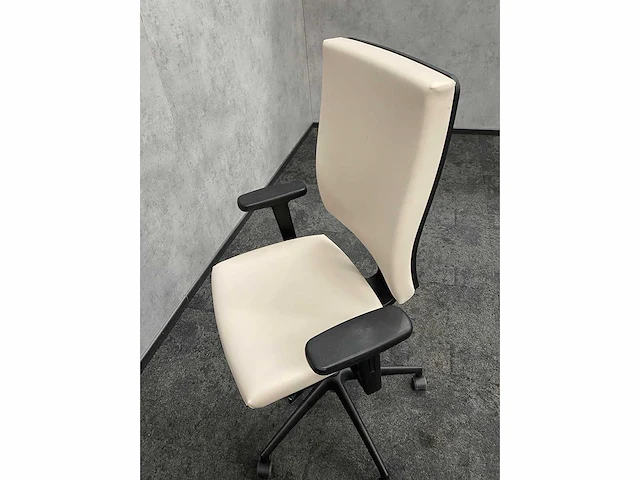 2x huislijk - ergonomische bureaustoel - beige leder - afbeelding 13 van  13