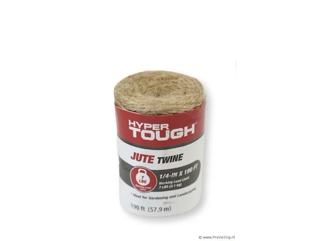 2x hyper tough jute touw naturel 57,9 meter - afbeelding 1 van  1