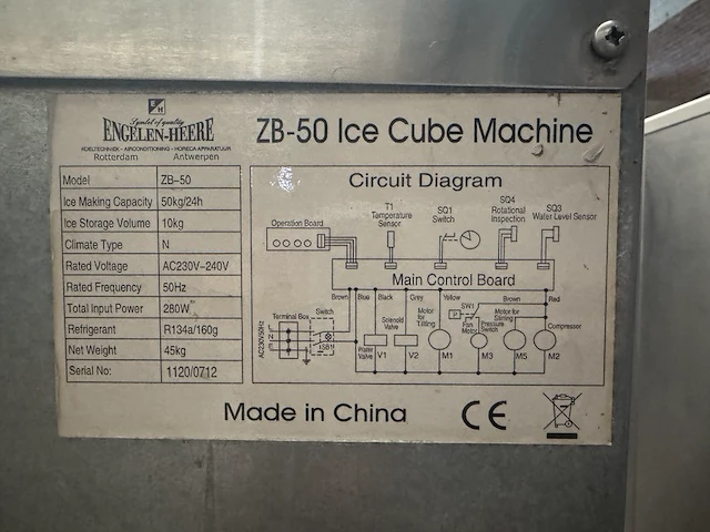 2x ijsblokjesmachine engelen-heere, zb-50 ice cube machine - afbeelding 5 van  6