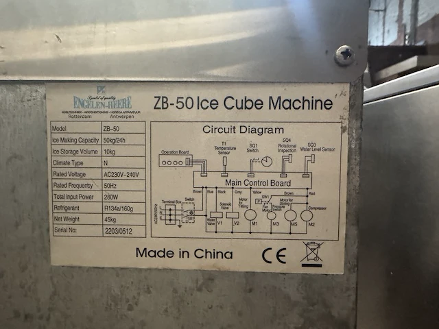 2x ijsblokjesmachine engelen-heere, zb-50 ice cube machine - afbeelding 6 van  6