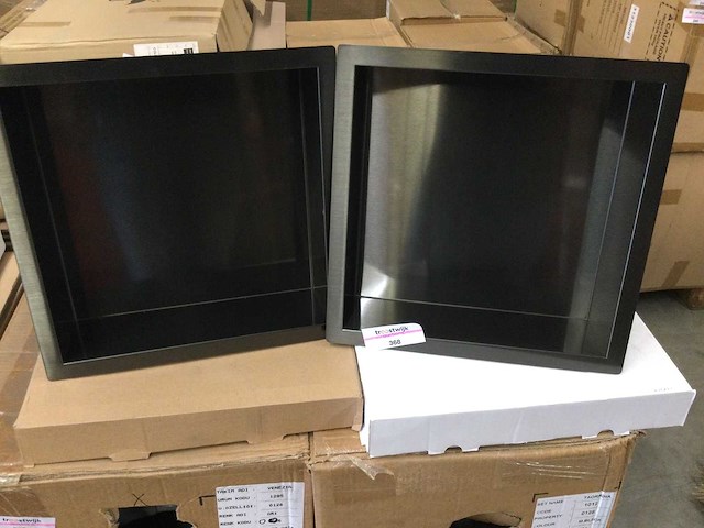 2x inbouwnis zwart 30x30 cm - afbeelding 1 van  3