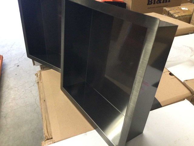 2x inbouwnis zwart 30x30 cm - afbeelding 2 van  3