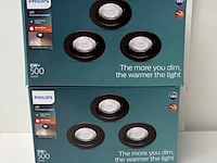 2x inbouwspots zwart philips - afbeelding 1 van  1