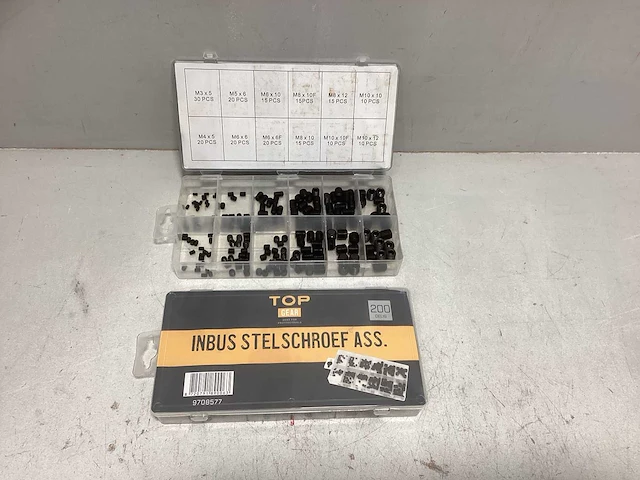 (2x) inbus stelschroeven ass 200 stuks - afbeelding 1 van  1