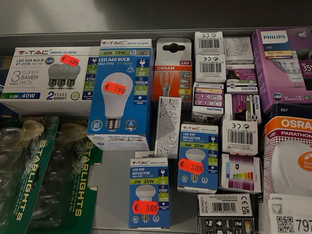 2x inhoud stellingvak w.o. lampen w.o. osram, philips - afbeelding 8 van  8