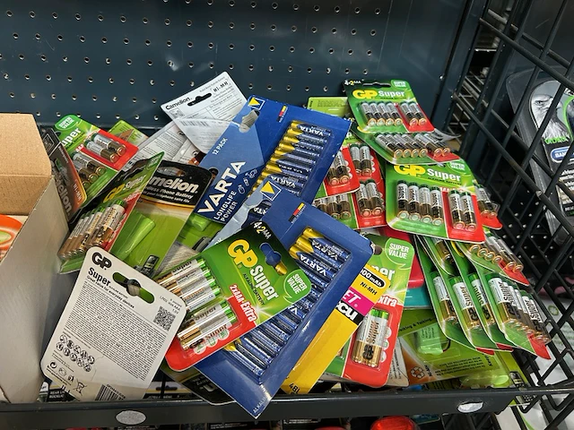 2x inhoud stellingvak w.o. markers, batterijen w.o. varta, philips - afbeelding 6 van  11