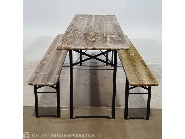 2x inklapbare tuinset , "bierbank" - afbeelding 1 van  8