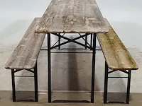2x inklapbare tuinset , "bierbank" - afbeelding 1 van  8