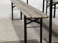 2x inklapbare tuinset , "bierbank" - afbeelding 2 van  8