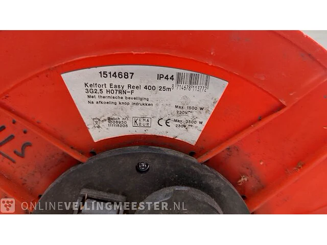 2x kabelhaspel 230v - afbeelding 4 van  4