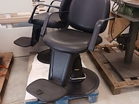 2x kapper stoel, salon ambience, zwart, tot 104 hoogte - afbeelding 1 van  14