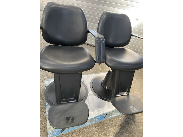 2x kapper stoel, salon ambience, zwart, tot 104 hoogte - afbeelding 7 van  14