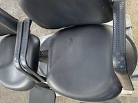 2x kapper stoel, salon ambience, zwart, tot 104 hoogte - afbeelding 8 van  14