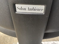 2x kapper stoel, salon ambience, zwart, tot 104 hoogte - afbeelding 9 van  14