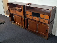 2x kast met lades en schuifdeuren authentic models, hout - afbeelding 1 van  8