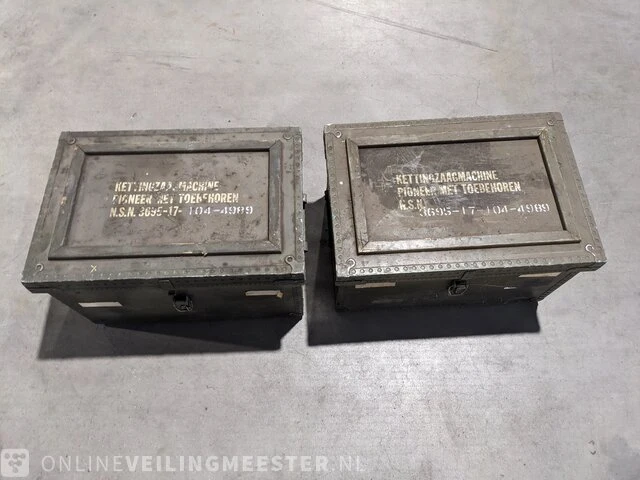 2x ketting zaag zonder blad in kist pioneer, p 41 nl army special - afbeelding 11 van  19