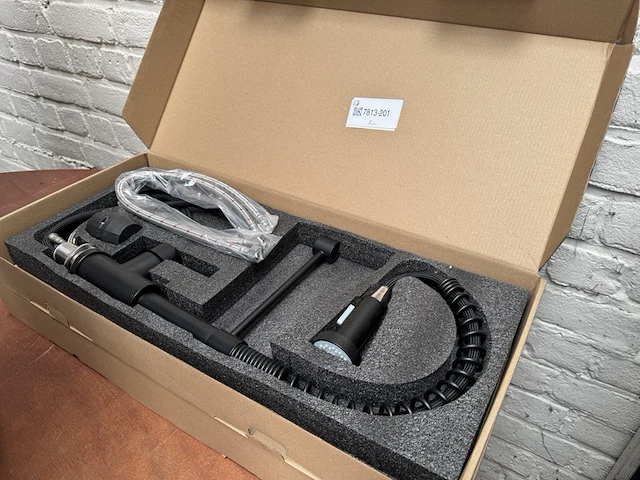 2x keukenkraan met uitrekbare uitloop zwart - afbeelding 2 van  5