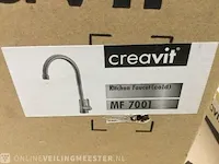 2x keukenkraan(cold) creavit, mf 7001, zilver - afbeelding 2 van  3