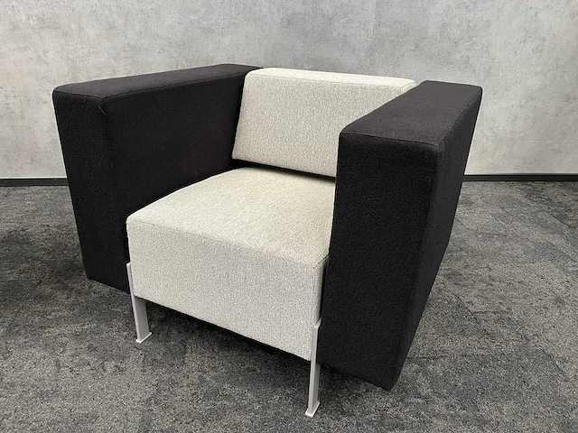 2x kinnarps pio - design fauteuil zwart-wit - afbeelding 13 van  17