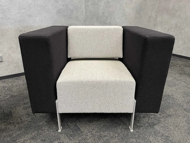 2x kinnarps pio - design fauteuil zwart-wit - afbeelding 14 van  17