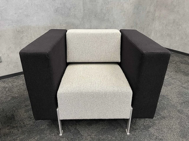 2x kinnarps pio - design fauteuil zwart-wit - afbeelding 15 van  17