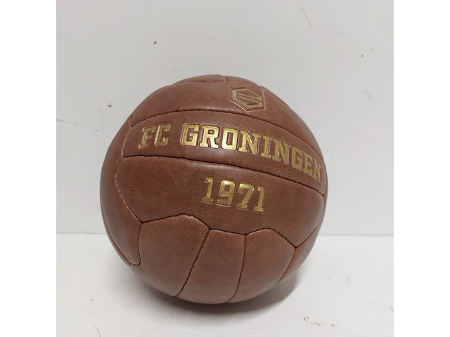 2x klassieke leren voetbal " fc groningen " - afbeelding 6 van  7
