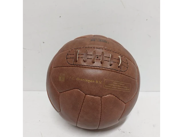 2x klassieke leren voetbal " fc groningen " - afbeelding 7 van  7