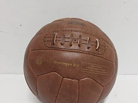 2x klassieke leren voetbal " fc groningen " - afbeelding 7 van  7