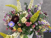 2x kunstbloemen op zuil - h180 - afbeelding 6 van  8