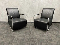 2x kunstlederen lounge fauteuil - afbeelding 5 van  7