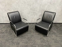 2x kunstlederen lounge fauteuil - afbeelding 6 van  7