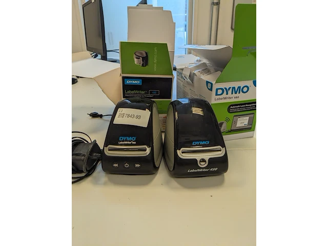 2x labelwriter, dymo, 450 en 550 - afbeelding 1 van  4
