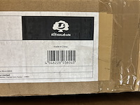 2x ladekast zwart met kunststof webbing lade-fronten - afbeelding 6 van  7