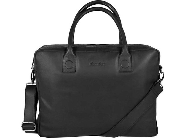 2x laptop tas, dstrct, fletcher street business, zwart - afbeelding 1 van  3