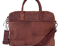 2x laptop tas, dstrct, wall street, bruin - afbeelding 1 van  5