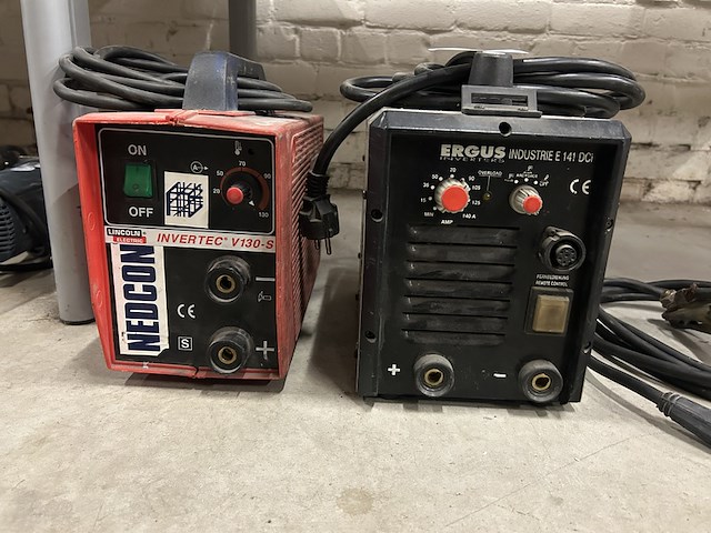 2x lasapparaat, 1x kabel voor lassen lincoln electric, ergus - afbeelding 2 van  7