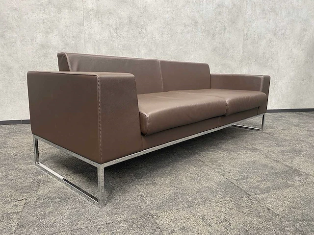 2x layla by boss design - design sofa - bruin leder - afbeelding 6 van  19
