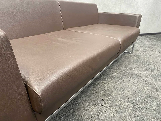 2x layla by boss design - design sofa - bruin leder - afbeelding 10 van  19