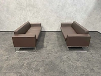 2x layla by boss design - design sofa - bruin leder - afbeelding 19 van  19